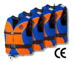 Rinkinys - 4 vnt. Palaikymo - gelbėjimosi liemenė AQUARIUS UNIVERSAL STANDARD, 50N, CE, Mėlyna/oranžinė, XS, 25-40 kg