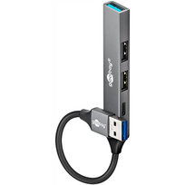 Goobay Slim 4-Port USB Hub, USB-A to USB-C/USB-A, 5Gbit/s | 74458