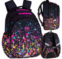 CoolPack mokyklinė kuprinė mergaitėms – Galaktikos žvaigždžių motyvas