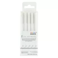 Spalvoti grafiniai rašikliai "Marvy For Drawing" #4600-5VX galiuko storis 0,3mm. 5vnt