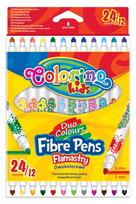 Flomasteriai Colorino 32353PTR, dvipusiai, 12 vnt.