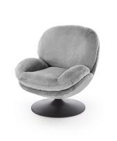 Atlošiamas krėslas Leisure Furniture Shell, pilka sp., 87 cm x 80 cm x 86 cm
