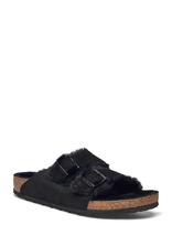 Birkenstock - Arizona Shearling Leve Black Laf - Šlepetės - Juoda