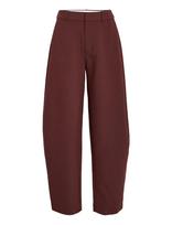 Minus - Mstindra High Waist Pant - Plačios kelnės - Burgundiška splava