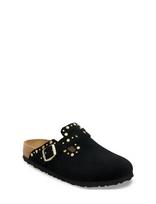 Birkenstock - Boston Rivet Leve Black - Plokščiakulniai bateliai - Juoda