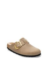 Birkenstock - Boston Bb Shearling Leoi Tabacco Br Laf - Plokščiakulniai bateliai - Smėlio