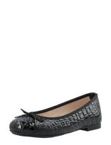 Bianco - Biamadison Ballerina Croco Patent - Balerinos bateliai - Juoda
