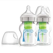 DR. BROWN'S OPTIONS+ 150 ml stikliniai plataus kaklelio buteliukai, 2 vnt.