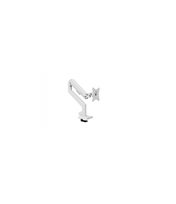 Arozzi Desk Mount | Neo Single - Gas Spring Monitor Arm AZ-ALZARE-NEO-WT | Tilt, Swivel, Rotation | Maximum weight (capacity) 9