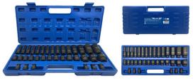 ADLER IMPACT SOCKETS K-D 35pcs 1/2" 12-POINT SHORT/LONG AD-35KD/12 PLASTIC CASE