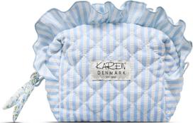 Karen - Small toiletry bag - Blue/White Stripes - Small
