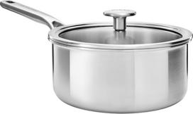 Kitchenaid - Multiply Saucepan with Lid - Silver - 18cm/2.13L