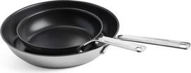 Kitchenaid - Stainless Steel Sheet Frypan Set - Silver - 20 cm, 28 cm