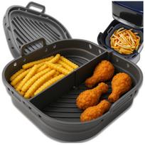 Pilkas silikoninis įdėklas Air Fryer su skirtuku H151