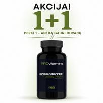 Provitamins Green Coffee (Žaliosios kavos ekstraktas) 60 kaps.