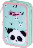 Astra penalas Dvigubas pieštukų dėklas su Teddy Panda ASTRA priedais