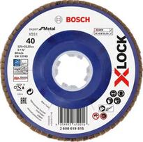 Žiedlapinis šlifavimo diskas Bosch X551, 125 mm x 22.23 mm