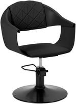 Kirpyklos kėdė Hair System Halo, 46 x 58 x 80 - 91 cm, juoda sp.