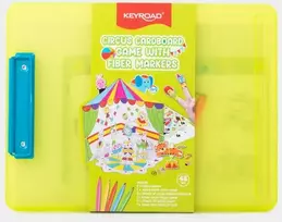 Spalvinimo rinkinys Keyroad PP dėžutėje Cirko žaidimas + flomasteriai