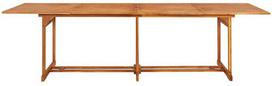 Sodo valgomojo stalas, 280x90x75 cm, akacijos medienos masyvas
