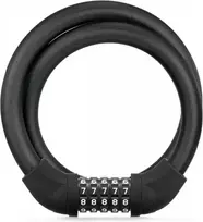 Dviračio spyna RockBros RBRKS870BK, 5 skaitmenų užraktas