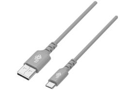 TB Cable USB-USB C 2m silicone grey Quick Charge