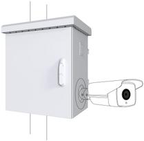 Lanview Maxi Classic Pole Mounted  CCTV Cabinet For 4 cameras