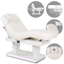 Habys Prabangus kosmetologinis gultas Eterna Gentle Flex baltas, 4 varikliai