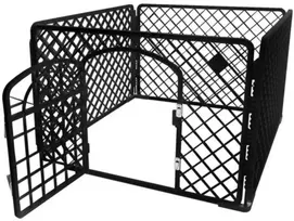 Gyvūnų aptvaras su durimis BERIMAX 4WN-6QK 90x90x60 cm
