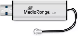 Pendrive MediaRange MediaRange MR915 pamięć USB 16GB USB Type-A / Micro-USB 3.2 Gen 1 (3.1 Gen 1) Juodas, Sidabrinė