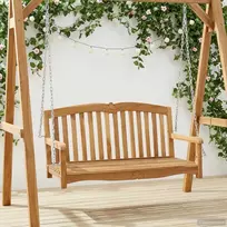 Lauko baldų komplektas Sūpynės suolas Natūrali 114 x 60 x 60,5 cm Kieto teka medžio