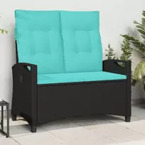 Lauko baldų komplektas Sodo suolas su pagalve 105 x 60 x 112 cm plienas