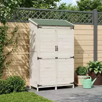 Sodo Sandėlys Balta 106,5 x 56 x 176 cm Kietasis pušinis medis