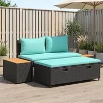 Lauko baldų komplektas Lauko sofos komplektas 4 -Seater 4 vnt. 55 x 30 x 39 cm