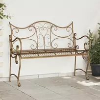 Lauko baldų komplektas Sodo suolas 2-Vietų skaičius 114 x 56,5 x 90 cm Plienas