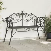 Lauko baldų komplektas Sodo suolas 2-Vietų skaičius 130 x 47 x 90 cm Plienas