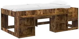 Vaikiška lova su saugykla Dūminio ąžuolo 80 x 200 cm