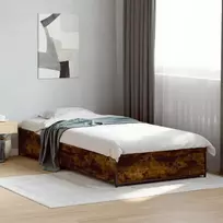 Lova Lovos rėmas Dūminio ąžuolo 80 x 200 cm Apdirbta mediena