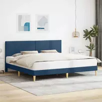 Lovos rėmas su galvūgalio Mėlyna 180 x 200 cm Audinys
