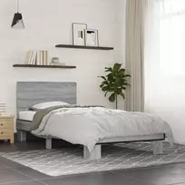 Lova Lovos Rėmas su Galvūgaliu Pilka Sonoma 80 x 200 cm