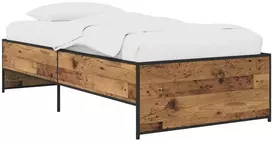 Lova Lovos rėmas Sendintos medienos 80 x 200 cm Apdirbta mediena