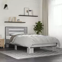 Lova Lovos Rėmas su Galvūgaliu Pilka Sonoma 80 x 200 cm
