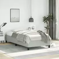 Lovos rėmas be čiužinio, šviesiai pilkos spalvos, 100x203 cm, viengulė, XL dydžio, aksomas