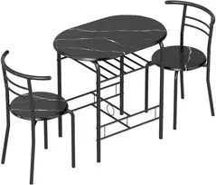 Valgomojo stalo komplektas 80x52x76 cm 3 vnt.