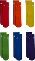 Kojinės vaikams Nike Everyday Cush Crew 6 par kolorowe SX6910 903 (38-42)