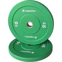 Guminis svorio diskas inSPORTline Bumper Plate Go 10 kg 50 mm