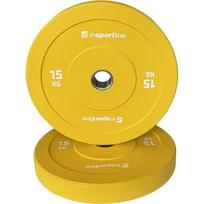 Guminis svorio diskas inSPORTline Bumper Plate Go 15 kg 50 mm