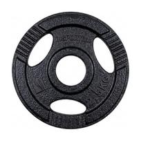 Ketaus olimpinis svorio diskas inSPORTline Hamerton Black 2,5 kg, 50 mm