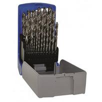 Grąžtų komplektas metalui HSS (frezuotas) 25 vnt, Ø1-13mm; 11452070017 Tivoly