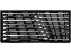 Kombinuotųjų veržliarakčių rinkinys 6-21mm (16 vnt.) įrankių spintelei YT-5531 YATO